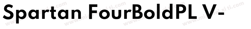 Spartan FourBoldPL V字体转换